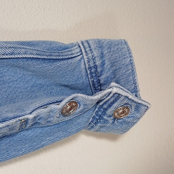 Paige Cropped Pacey Denim Jacket XS - Picture 6 of 14